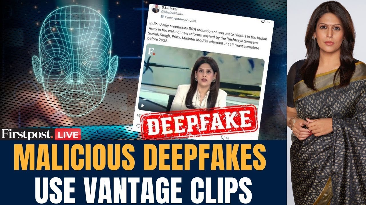 LIVE: Deepfakes of Vantage, Indian Army Chief Seek to Sow Communal Divide |Vantage with Palki Sharma