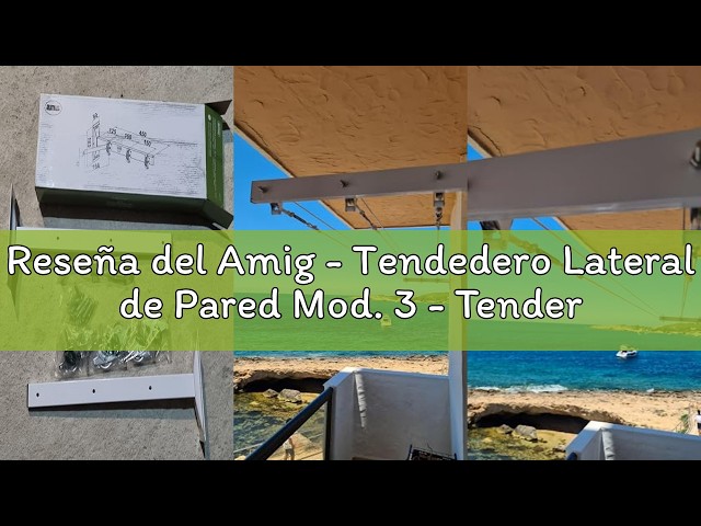 Vídeo relacionado con Amig - Polea para Tendedero de Ropa de Acero - Roldana Metálica 39 mm - Incluye Tornillo de Sujeción y Guías