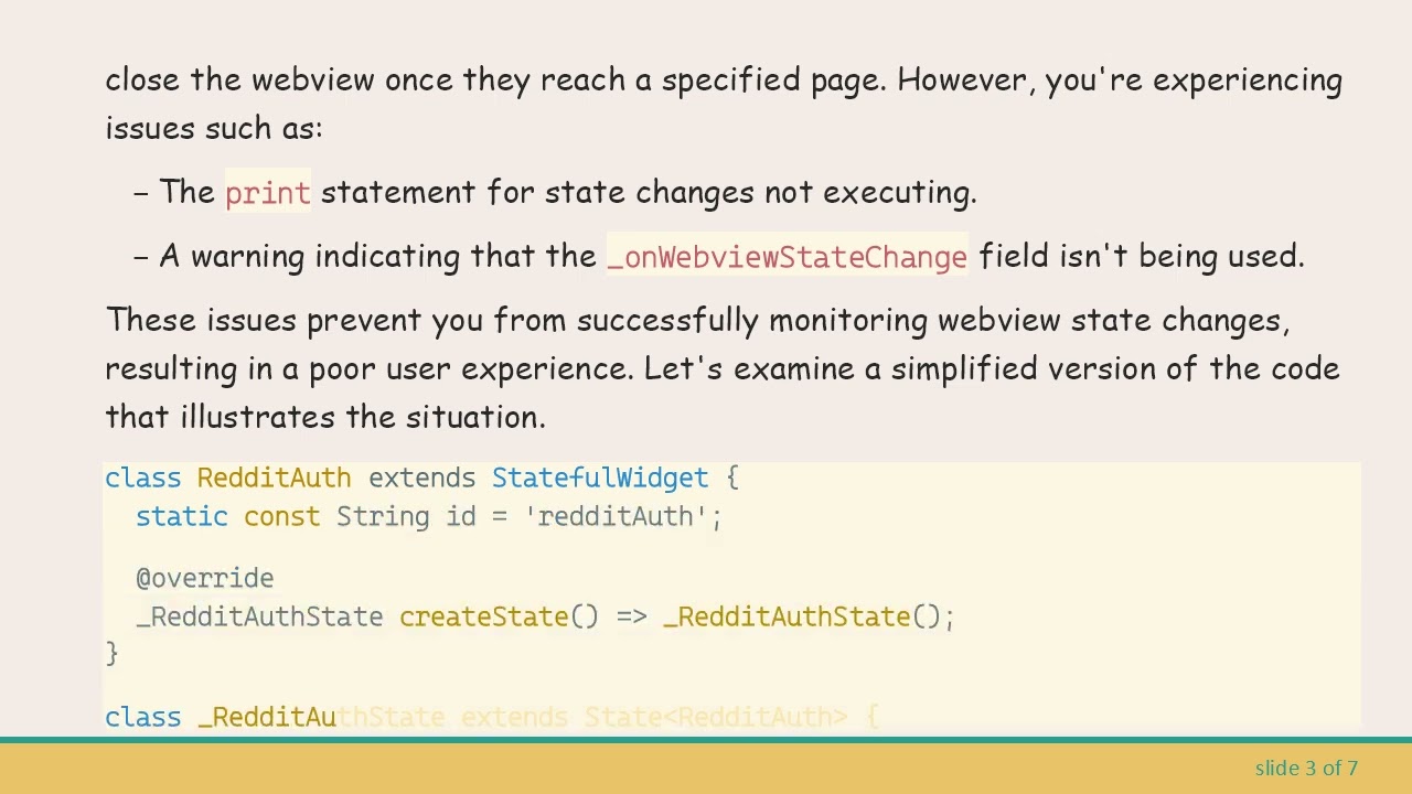 Solving the Issue of Flutter Webview onStateChanged Not Triggering