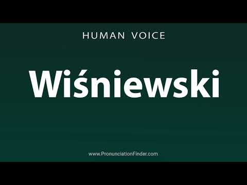How To Pronounce Wisniewski