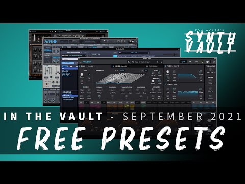 Free Synth Presets (Pigments, Omnisphere, U-he Hive, Knifonium) - Synth Vault (September 2021)