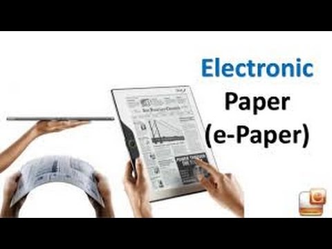 E paper || E-ink || Mini tour of E-paper