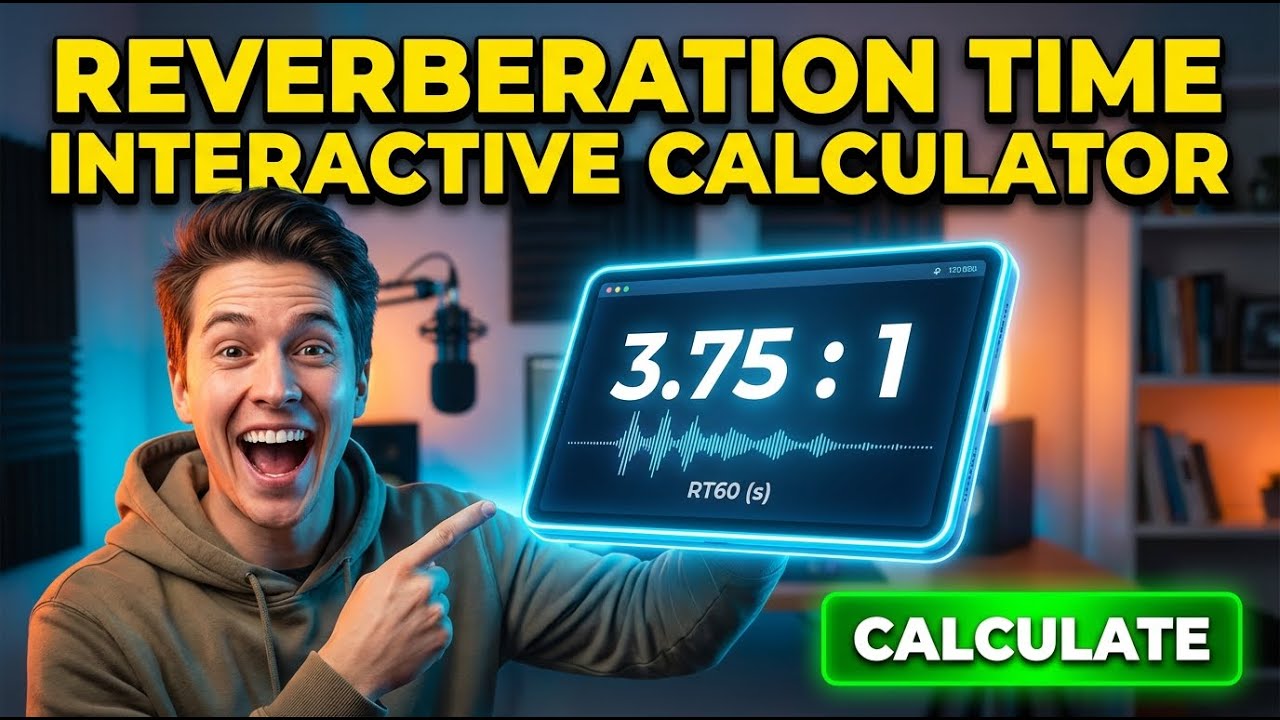 Reverberation Time Interactive Calculator