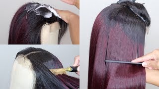 SILK PRESS Your Wig Like A PRO! Ft. Affordable Pre-Colored Aliexpress Bundles ♥︎