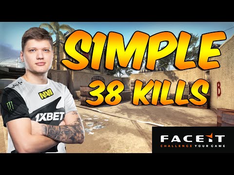 s1mple 38 Kills POV on Dust2 Highlights! FACEIT LVL10 CS:GO