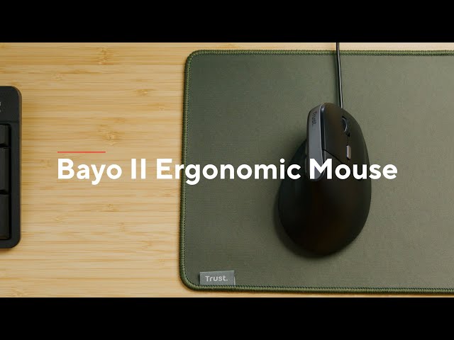 Trust Bayo II Ratón Vertical Ergonómico para Mano Derecha USB 2400 DPI Negro video