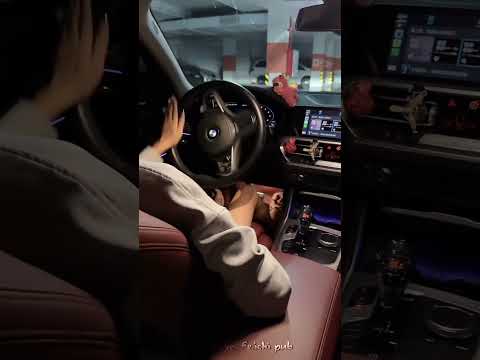 her driving with one hand steering the wheel! I can’t resist it!!😍✨#car #mercedes #luxurycar #shorts