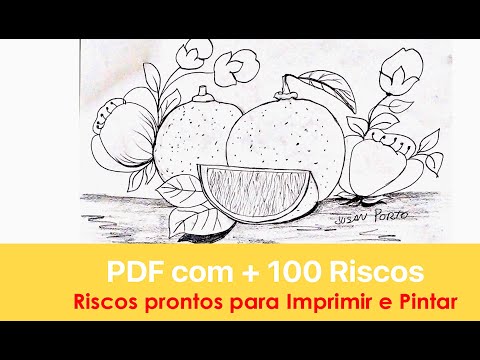 Apostila de Pintura em Tecido: +100 Riscos Incríveis de Flores