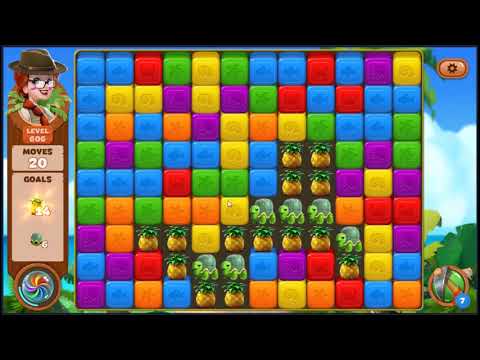 Lost Island Blast Adventure Level 606 - NO BOOSTERS 🏝️ | SKILLGAMING ✔️