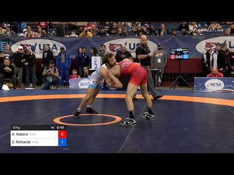 57 Kg Prelims Alan Waters Titan Mercury Wrestling Club Vs Zane Richards Titan Mercury Wrestling Cl