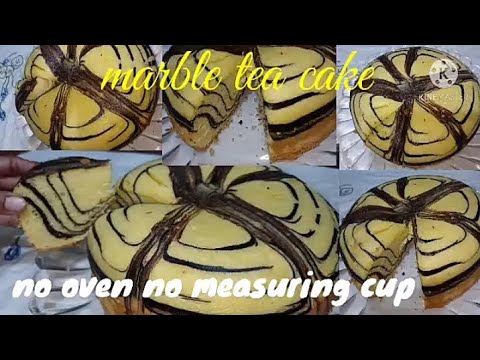 21spoon marble tea cake no oven no measuring cup/made by shameen's vlogs