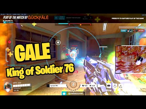 POTG! GALE The GREATEST DPS Player Ever? ASHE + SOLDIER 76 GAMEPLAY OVERWATCH 2 SEASON 1