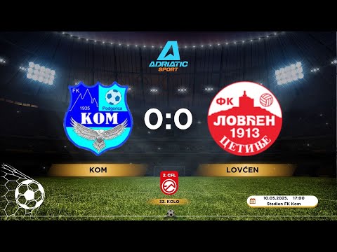 2. CFL | FK Kom 0:0 FK Lovćen | 33. kolo | 10.05.2025. | IZVJEŠTAJ