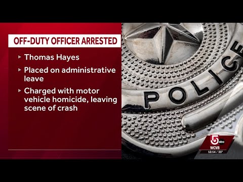 Off-duty Mass. police officer arrested in connection with crash that killed pedestrian