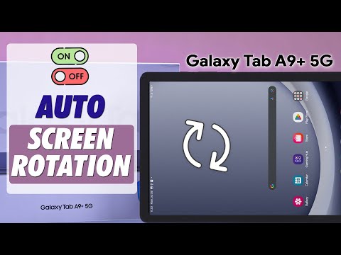 Samsung Galaxy tab A9: Turn ON/OFF Auto Rotate Screen! [Automatic Display Rotation Setting]