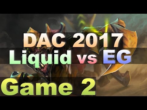 Miracle Support Sand King & COMEBACK | Liquid vs EG Game 2 | DAC 2017 Highlights 7.04 — Dota 2