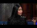 Nicki Minaj Makes Stephen Colbert Blush With Flirty Rap - Watch!