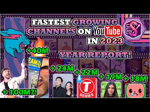 The Most Subscribers Gained on YouTube in 2023!