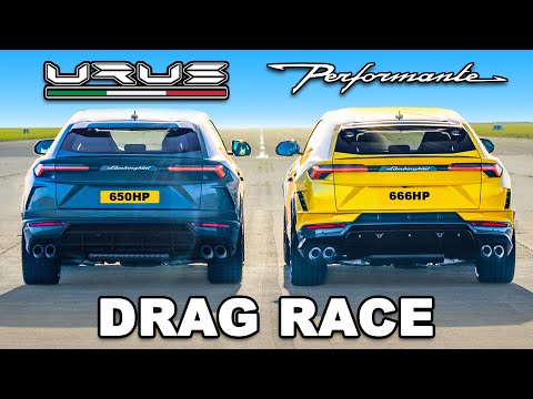 New Urus Performante v Regular Urus: DRAG RACE