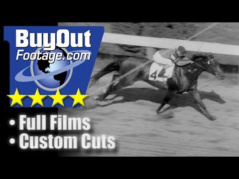 Race Horse Citation Wins Preakness Stakes 1948 Stock Footage