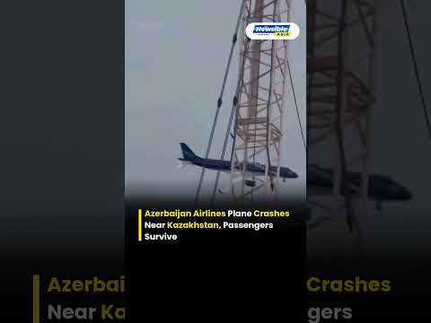 Azerbaijan Airlines Plane Crashes Near Aktau, Kazakhstan | Baku to Grozny Flight Emergency