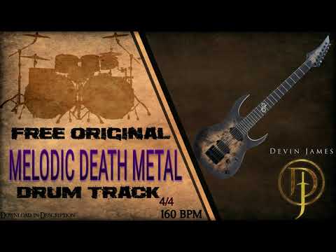 Melodic Death Metal Styled Free Original Drum Track - 160 BPM (FREE DOWNLOAD)