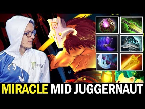 MIRACLE Mid Juggernaut — WTF Full Magic Build Dota 2