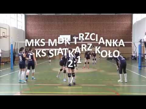 MKS MDK TRZCIANKA - KS SIATKARZ KOŁO 2:1 MECZ 1