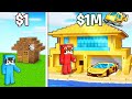 Casa De 1 Vs Casa De 1 000 000 En Minecraft