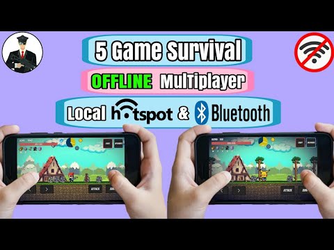 5 Game survival OFFLINE multiplayer | hotspot dan bluetooth