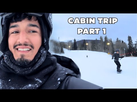 We Tried Snowboarding!! (TERRIBLE IDEA) | Cabin Trip Pt. 1