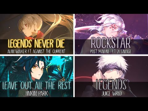 [Switching Vocals] -  Legends Never Die/Rockstar/Leave Out All The Rest/Legends (Kill_mR_DJ mashups)