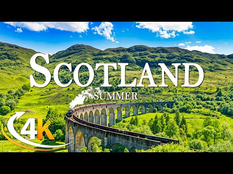 Scotland 4K Amazing Aerial Film - Meditation Relaxing Music - Natural Landscape