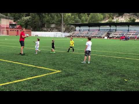 💙❤️💚🇺🇦🇪🇸Escuela de futbol CD Contestano: nuevo ejercicio📈⚽️