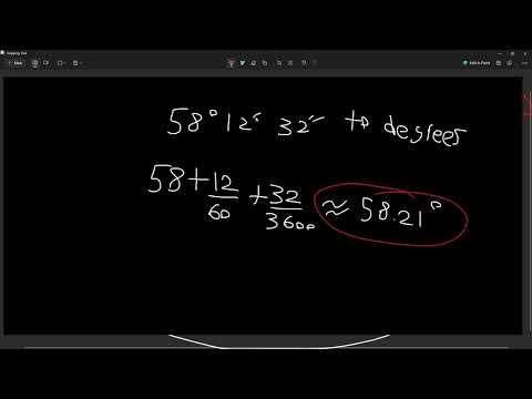 Decimal Degrees to DMS Formula - Converting Degrees Minutes and Seconds to Decimal. (relaxing music)