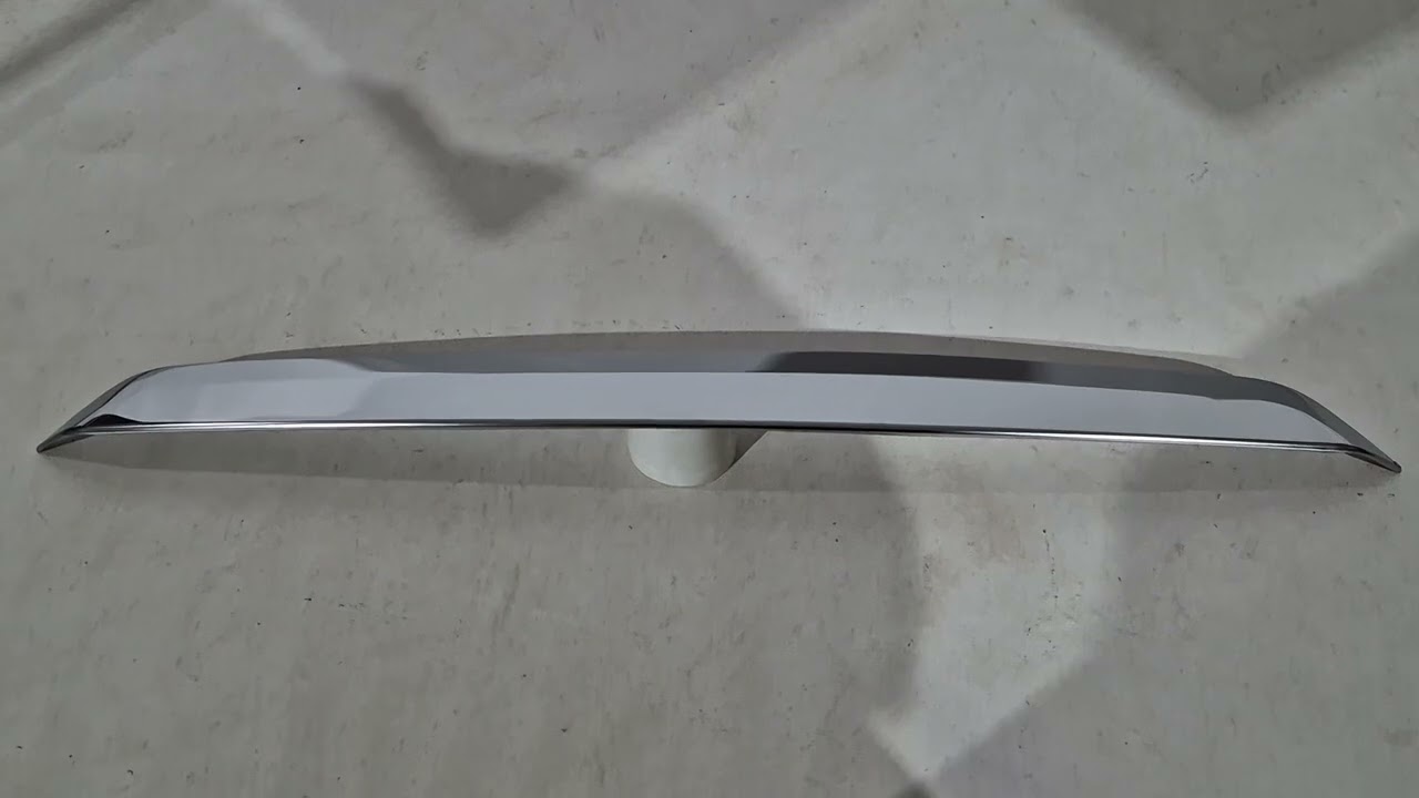 Ford Courier 2023- рр. Планка над номером Carmos (нерж.) Video 1