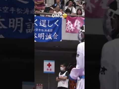OMG🤩#空手 #組手 #karate #kumite #上段突き#崩し#ippon