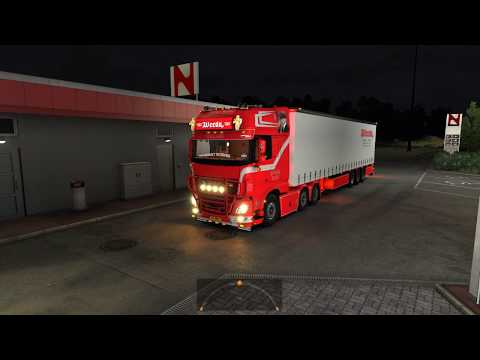 DAF XF 106 530 Weeda + Trailer mod Euro Truck Simulator 2 (1.32 - 1.34)