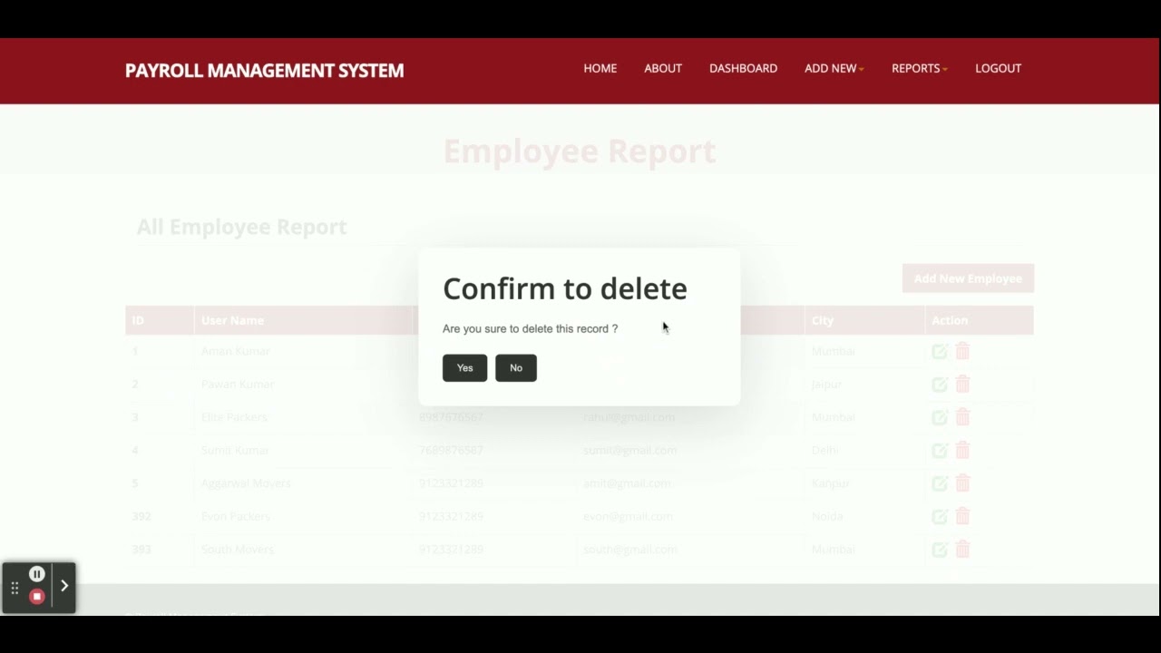 Payroll Management System Project | Spring Boot ReactJS Project Tutorial