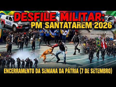 Belíssimo desfile da polícia Militar nesse dia 7 de setembro na Esplanada Tapajós em Santarém!