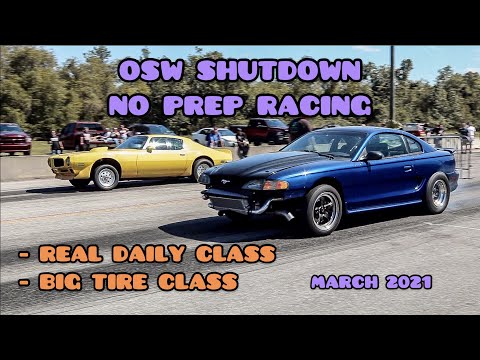 NO PREP RACING @ORLANDO SPEED WORLD SHUTDOWN | REAL DAILY DRIVER CLASS | BIG TIRE CLASS | C.F.RACING