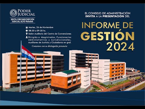 Informe de Gestión 2024 VI Circunscripción Judicial Alto Paraná