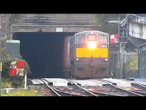 IE 071 Class Locomotive 083 On The IWT Train Passing Islandbridge Bound For Ballina With Horn !