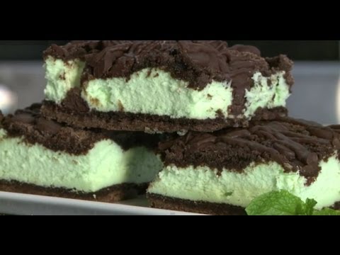 How to Make St. Patrick's Day Chocolate Mint Cheesecake Bars | Dessert Recipe | Allrecipes.com