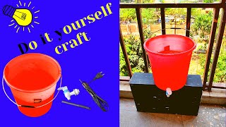 How to make Tap Plastic Bucket at home in only 20 rupees.