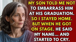 My Son Told Me Not to Come to His Graduation — But What He Said on Stage Left the Room in Tears