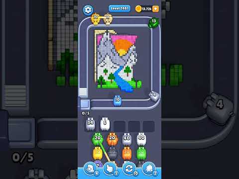 Pixel Flow Level 2481 Walkthrough