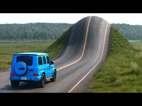 Cars vs Giant Bulge Challenge #6 in BeamNG Drive!