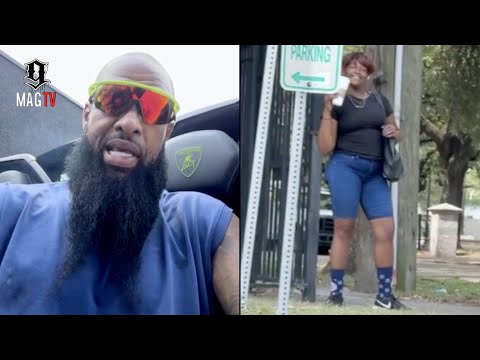 "Get Away From Me" Slim Thug's Stalker Spots Him Pulling Up To The Gym In His Lambo! 😱