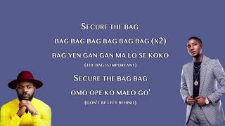 Martinsfeelz Ft Falz - Secure The Bag ( LYRICS VIDEO)